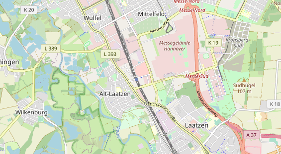 Mobile Infrastruktur auf Karte