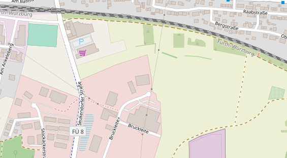 Mobile Infrastruktur auf Satellitenbild