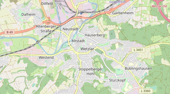 Eventlocations auf Karte