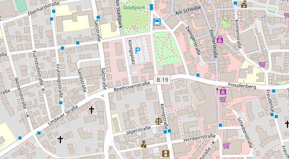 Eventlocations auf Satellitenbild