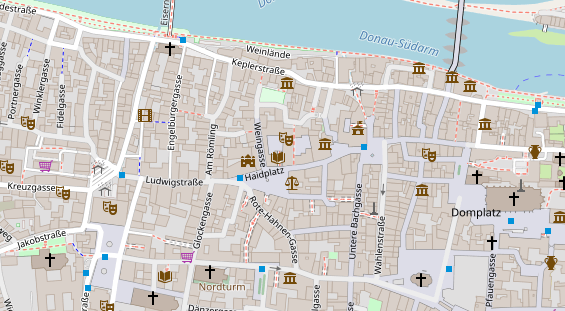 Eventlocations auf Satellitenbild