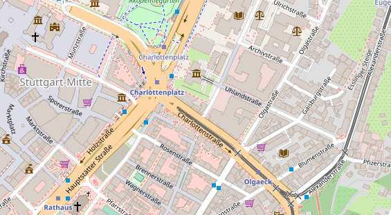 Eventlocations auf Satellitenbild