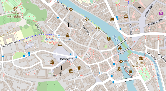 Eventlocations auf Satellitenbild