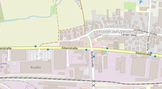 Eventlocations auf Satellitenbild