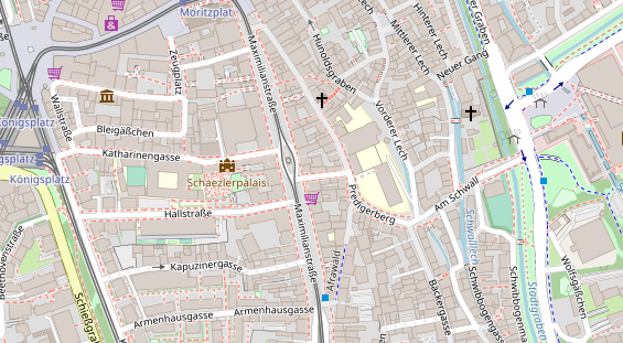 Eventlocations auf Satellitenbild