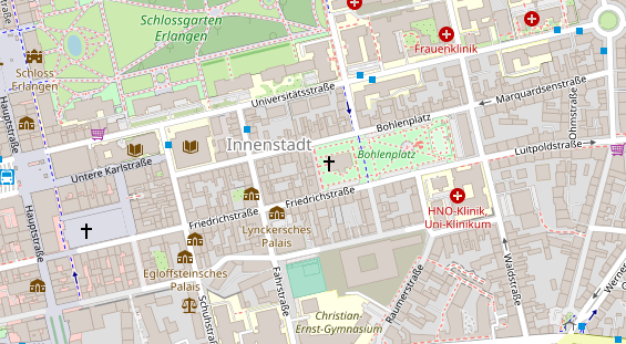 Eventlocations auf Satellitenbild