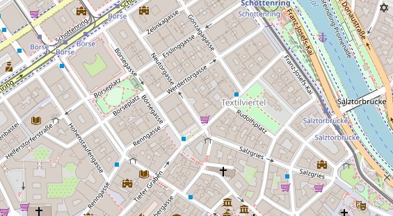 Eventlocations auf Satellitenbild