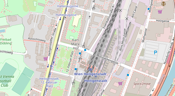 Eventlocations auf Satellitenbild