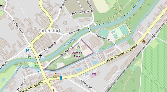 Eventlocations auf Satellitenbild