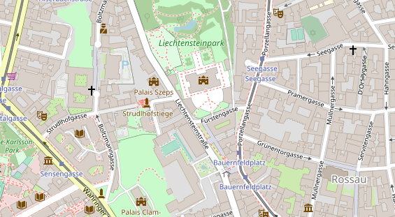 Eventlocations auf Satellitenbild