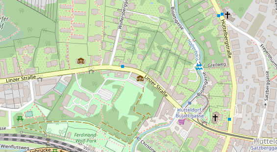 Eventlocations auf Satellitenbild