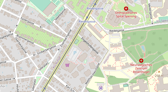 Eventlocations auf Satellitenbild