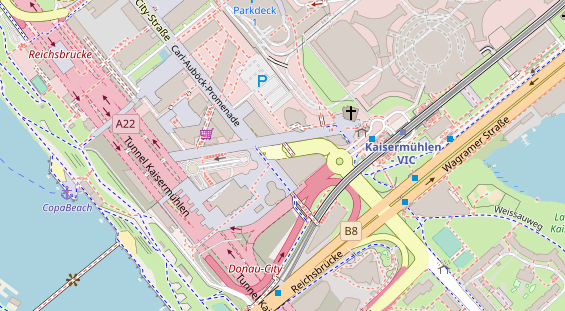 Eventlocations auf Satellitenbild