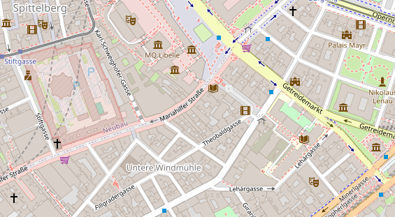 Eventlocations auf Satellitenbild