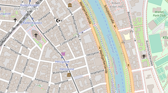 Eventlocations auf Satellitenbild