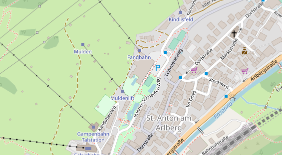 Eventlocations auf Satellitenbild