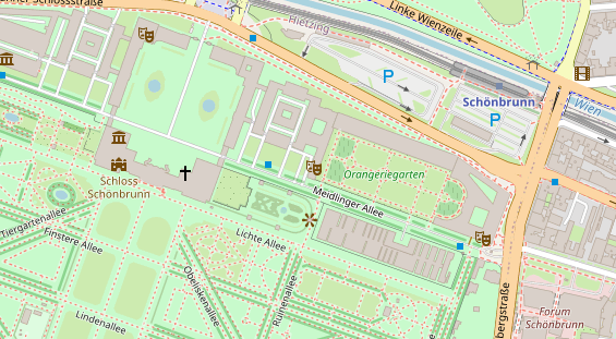 Eventlocations auf Satellitenbild