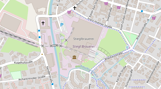 Eventlocations auf Satellitenbild