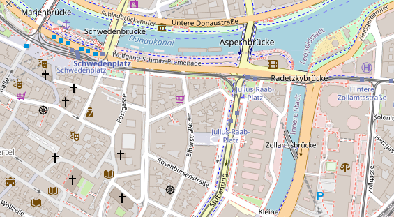 Eventlocations auf Satellitenbild