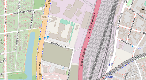 Eventlocations auf Satellitenbild