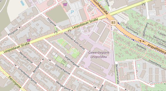 Eventlocations auf Satellitenbild