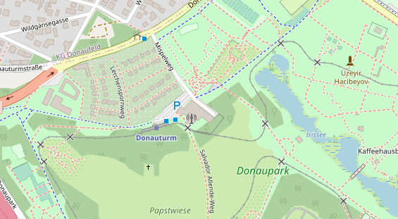 Eventlocations auf Satellitenbild