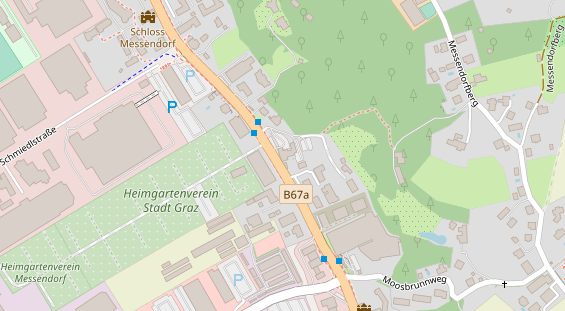 Eventlocations auf Satellitenbild