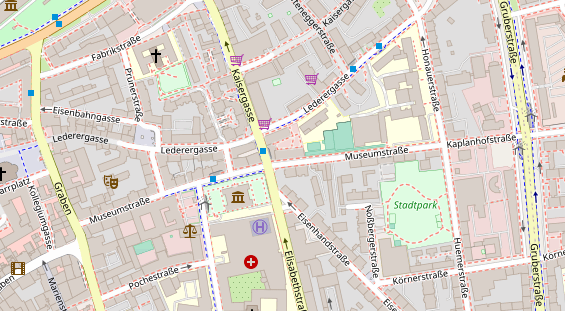 Eventlocations auf Satellitenbild