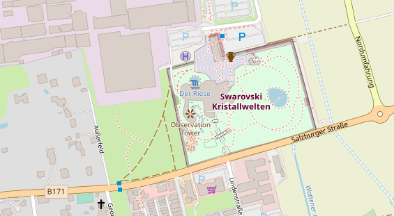 Eventlocations auf Satellitenbild