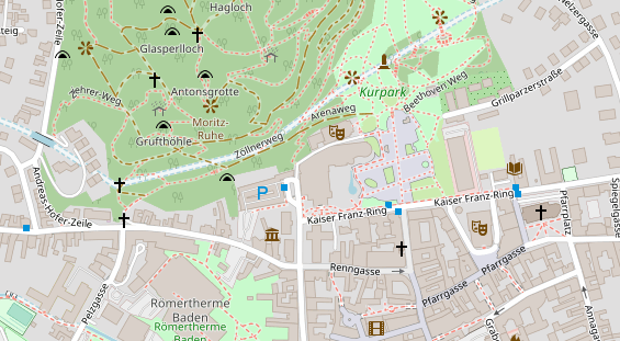 Eventlocations auf Satellitenbild