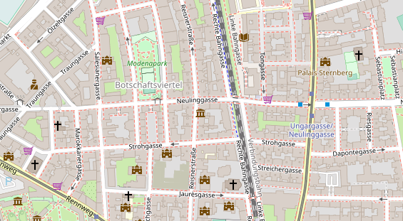 Eventlocations auf Satellitenbild