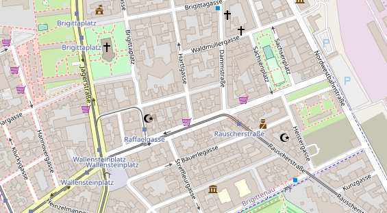 Eventlocations auf Satellitenbild