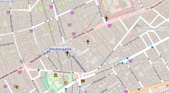 Eventlocations auf Satellitenbild