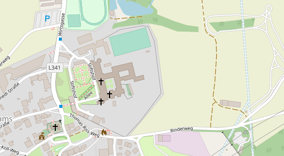 Eventlocations auf Satellitenbild