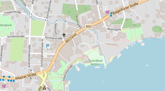 Eventlocations auf Satellitenbild