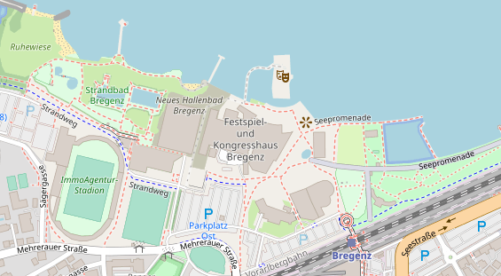 Eventlocations auf Satellitenbild