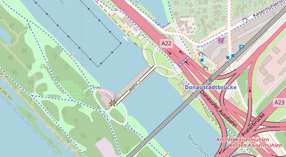 Eventlocations auf Satellitenbild