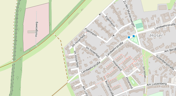 Mobile Infrastruktur auf Satellitenbild