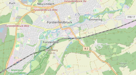 Dekoration auf Karte