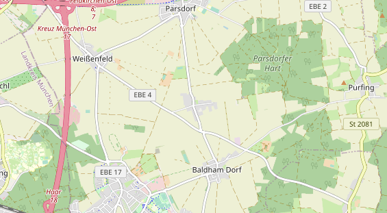 Dekoration auf Karte