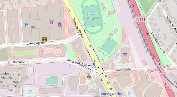 Showproduktion auf Satellitenbild