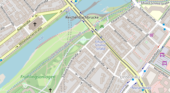 Showproduktion auf Satellitenbild