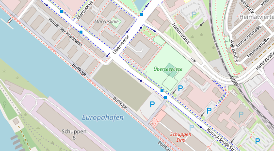 Showproduktion auf Satellitenbild