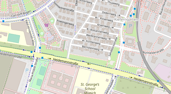 Showproduktion auf Satellitenbild