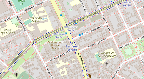 Showproduktion auf Satellitenbild