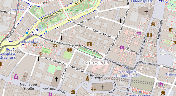 Showproduktion auf Satellitenbild