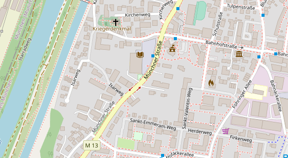 Showproduktion auf Satellitenbild
