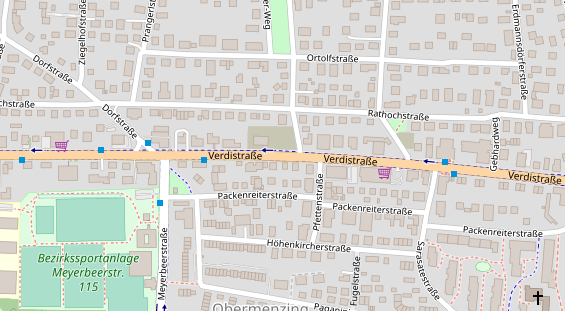 Werbemittel auf Satellitenbild