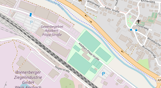 Werbemittel auf Satellitenbild