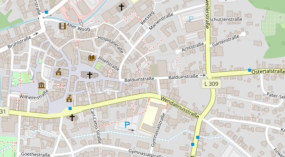 Werbemittel auf Satellitenbild